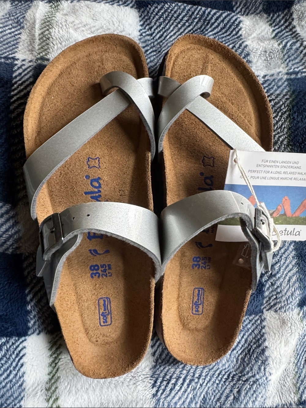 Birkenstock Betula Women’s Sandals size 38 (7 - 7-1/2 US) NWT no box